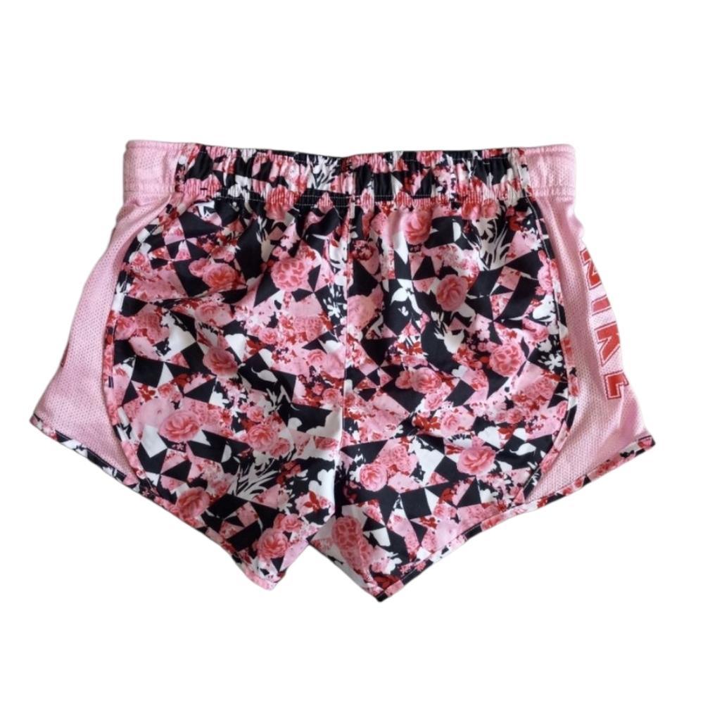 Nike Dri Fit big girls floral pink running shorts size L